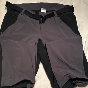 Quechua Two-Tone Gray and Black Straight-Leg Hiking Pants